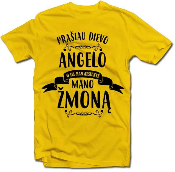 Marškinėliai "Mano žmona - Angelas"