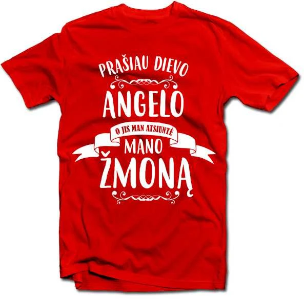 Marškinėliai "Mano žmona - Angelas"