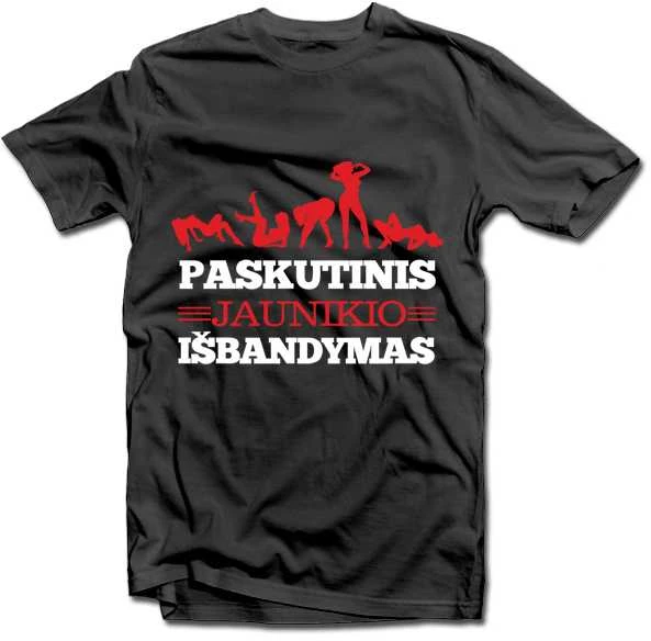 Marškinėliai "Paskutinis jaunikio išbandymas"
