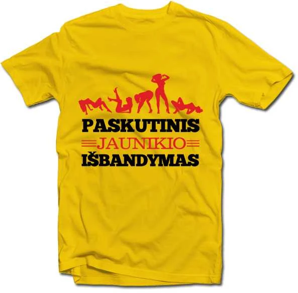 Marškinėliai "Paskutinis jaunikio išbandymas"