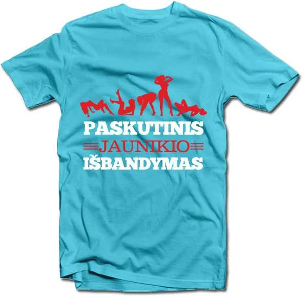 Marškinėliai "Paskutinis jaunikio išbandymas"