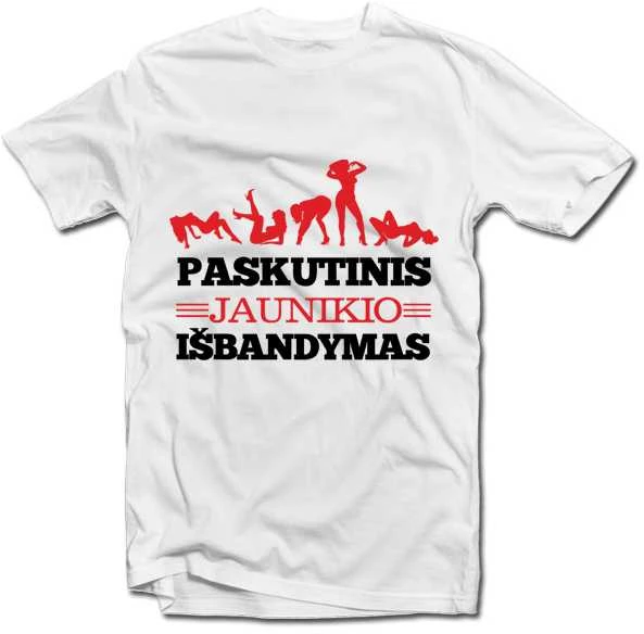Marškinėliai "Paskutinis jaunikio išbandymas"