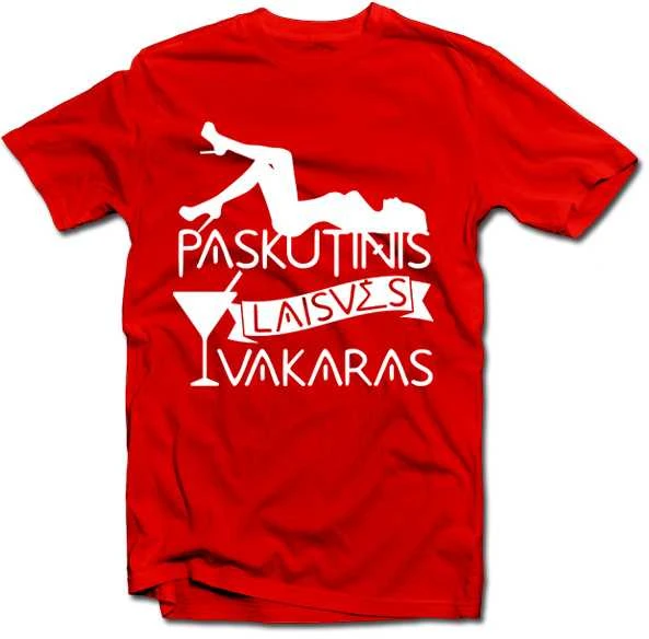 Marškinėliai "Paskutinis laisvės vakaras"