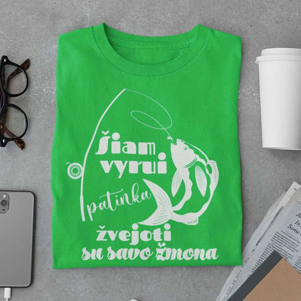 Marškinėliai "Patinka žvejoti"