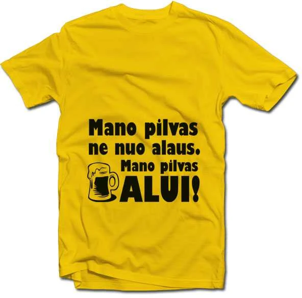 Marškinėliai "Pilvas alui"