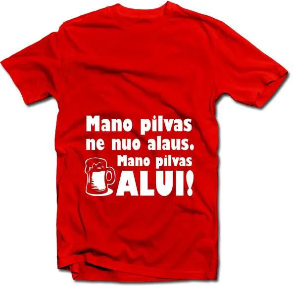 Marškinėliai "Pilvas alui"