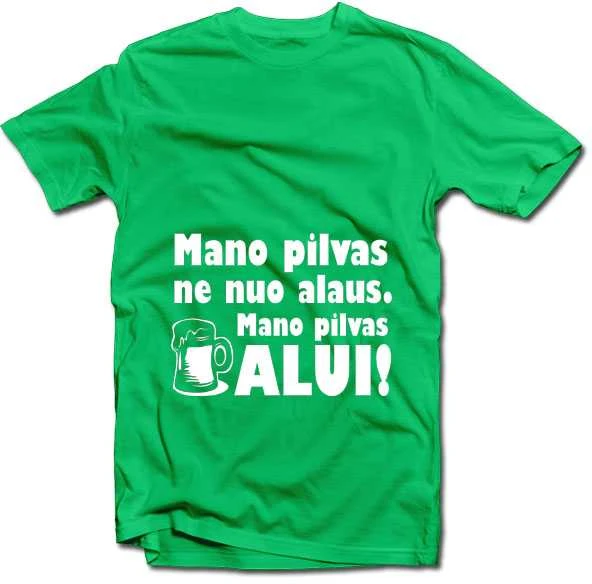 Marškinėliai "Pilvas alui"