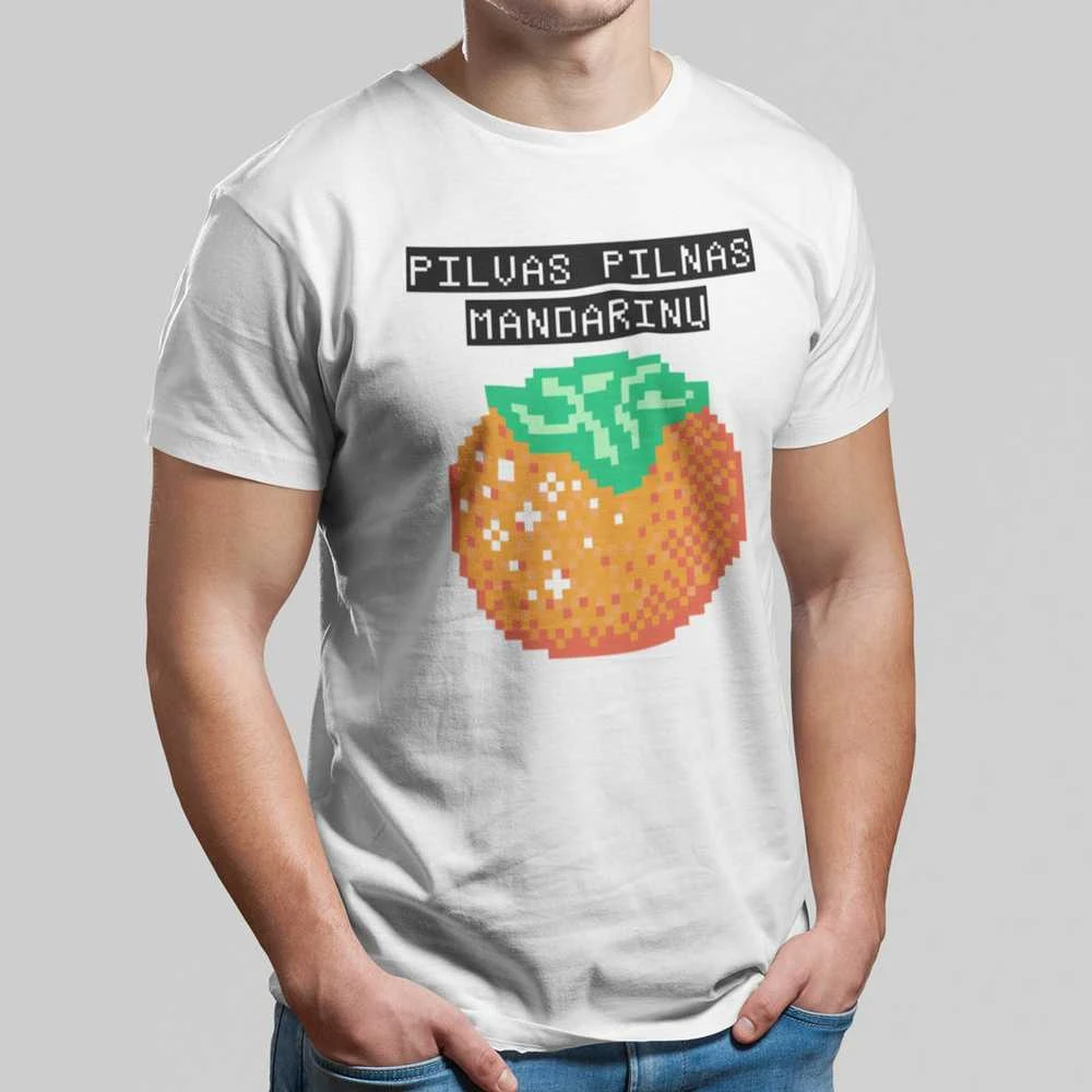 Marškinėliai "Pilvas pilnas mandarinų"