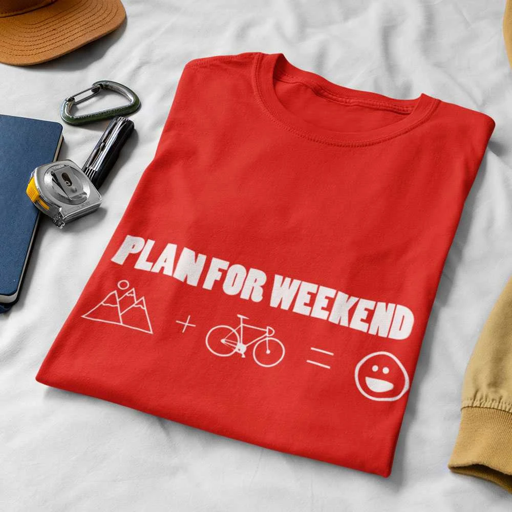 Marškinėliai "Plan for weekend"