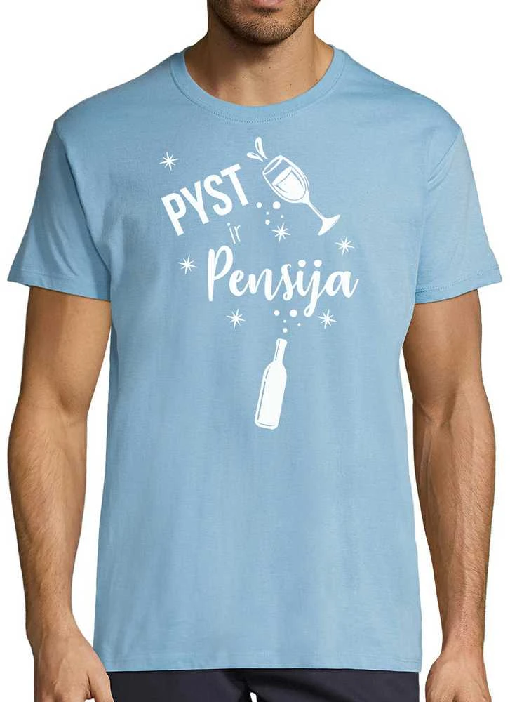 Marškinėliai "Pyst ir pensija"