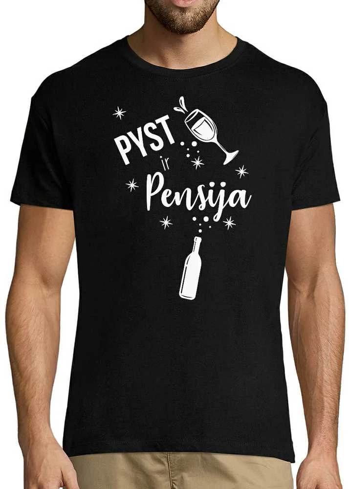 Marškinėliai "Pyst ir pensija"