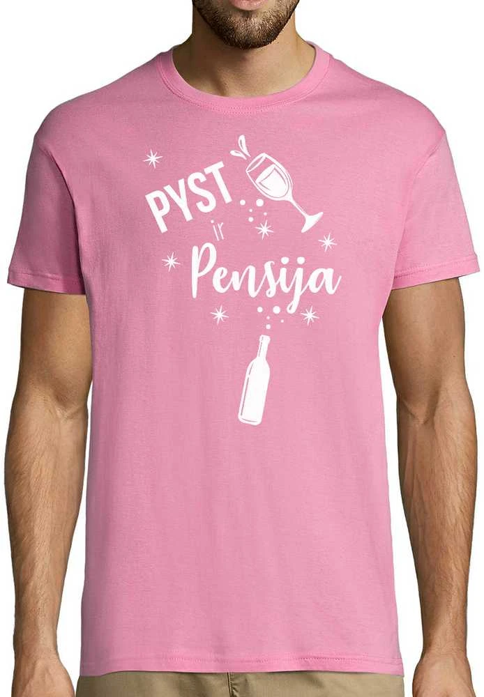 Marškinėliai "Pyst ir pensija"