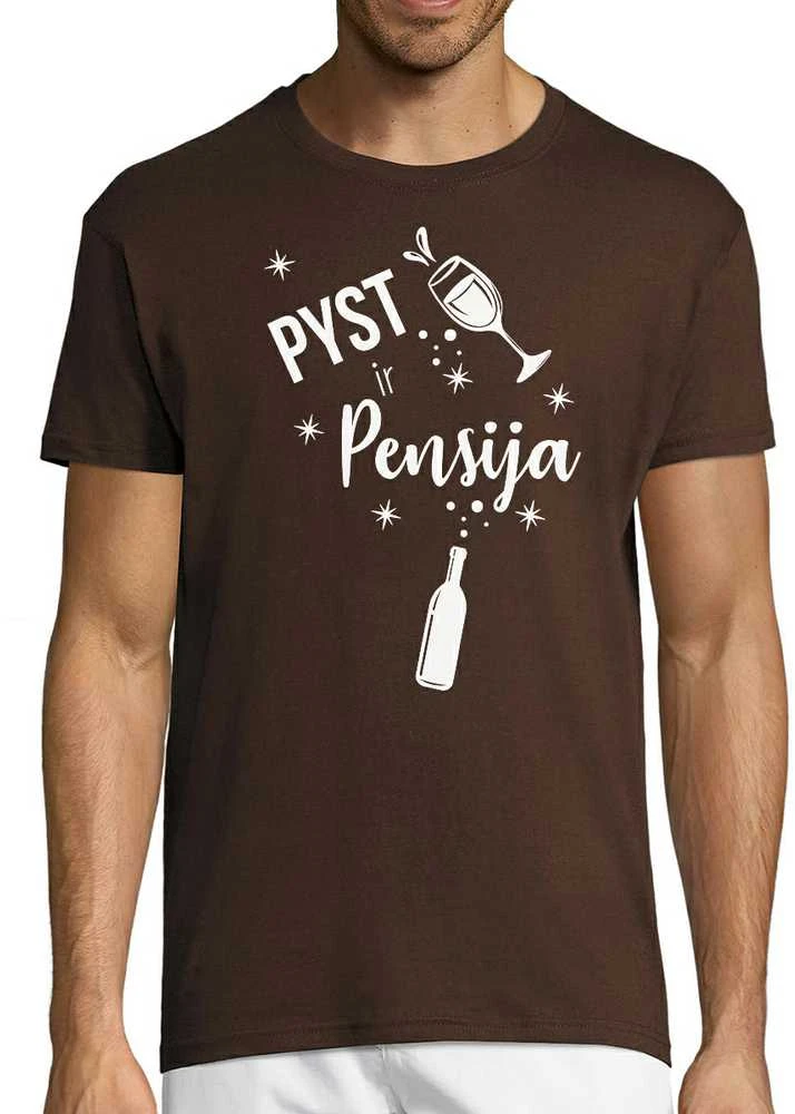 Marškinėliai "Pyst ir pensija"
