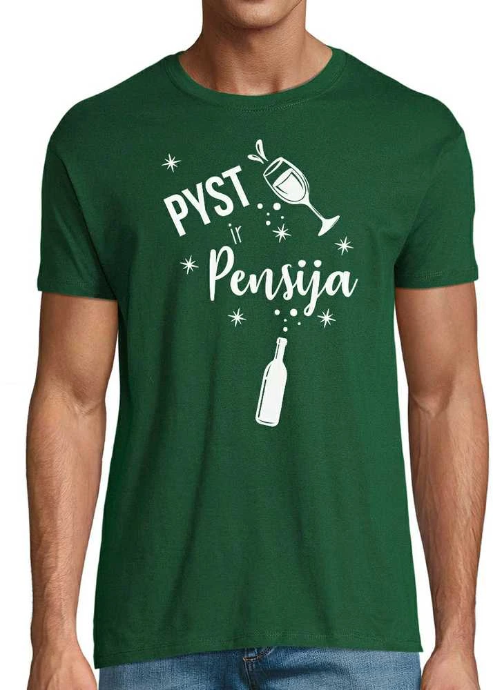 Marškinėliai "Pyst ir pensija"