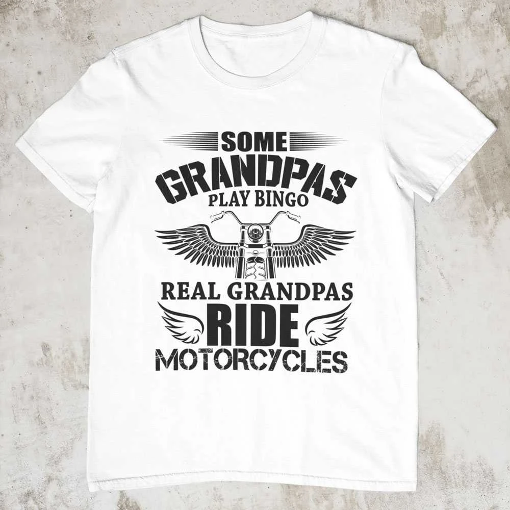 Marškinėliai "Real Grandpas ride motorcycles"
