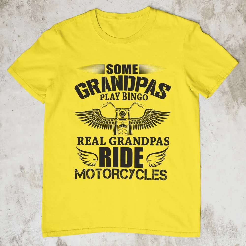 Marškinėliai "Real Grandpas ride motorcycles"