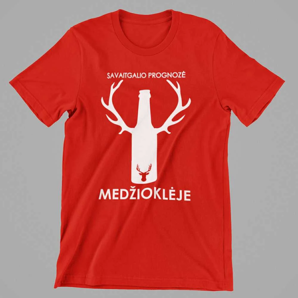 Marškinėliai "Savaitgalio prognozė medžioklėje"