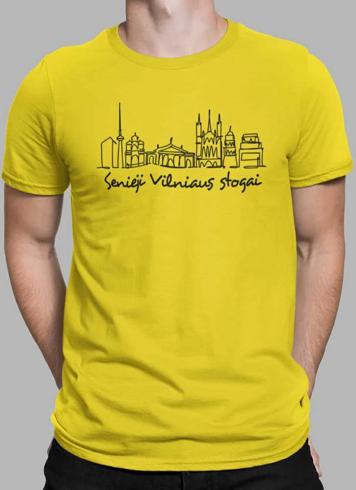 Marškinėliai "Senieji Vilniaus stogai"