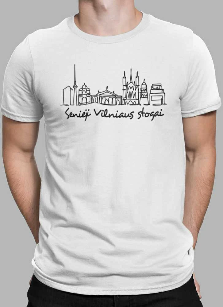 Marškinėliai "Senieji Vilniaus stogai"