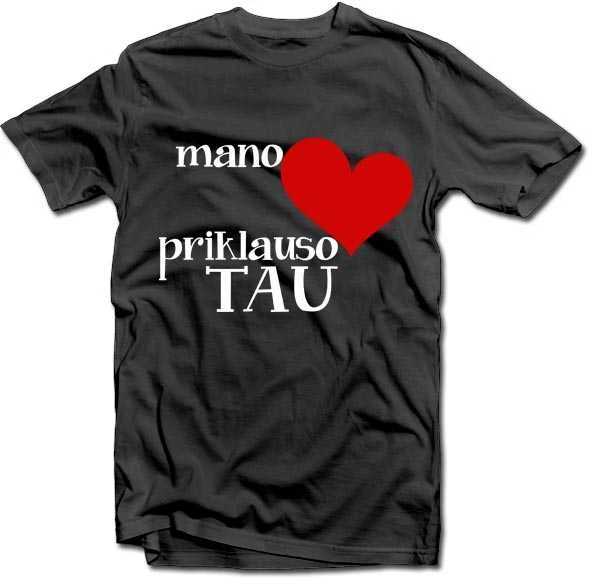 Marškinėliai "Širdis priklauso tau"