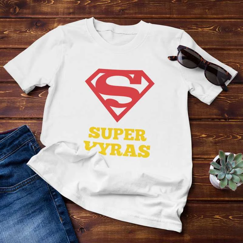 Marškinėliai "SUPER VYRAS"