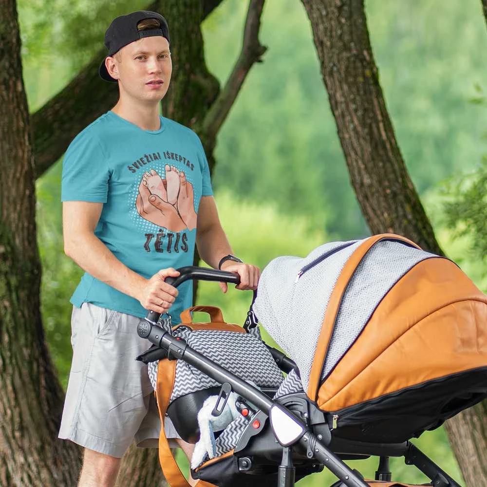 Marškinėliai "Šviežiai iškeptas tėtis"