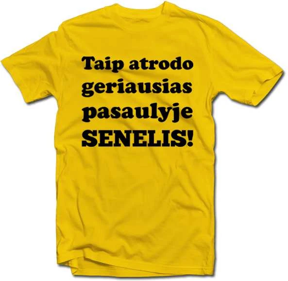 Marškinėliai "Taip atrodo geriausias pasaulyje SENELIS!"