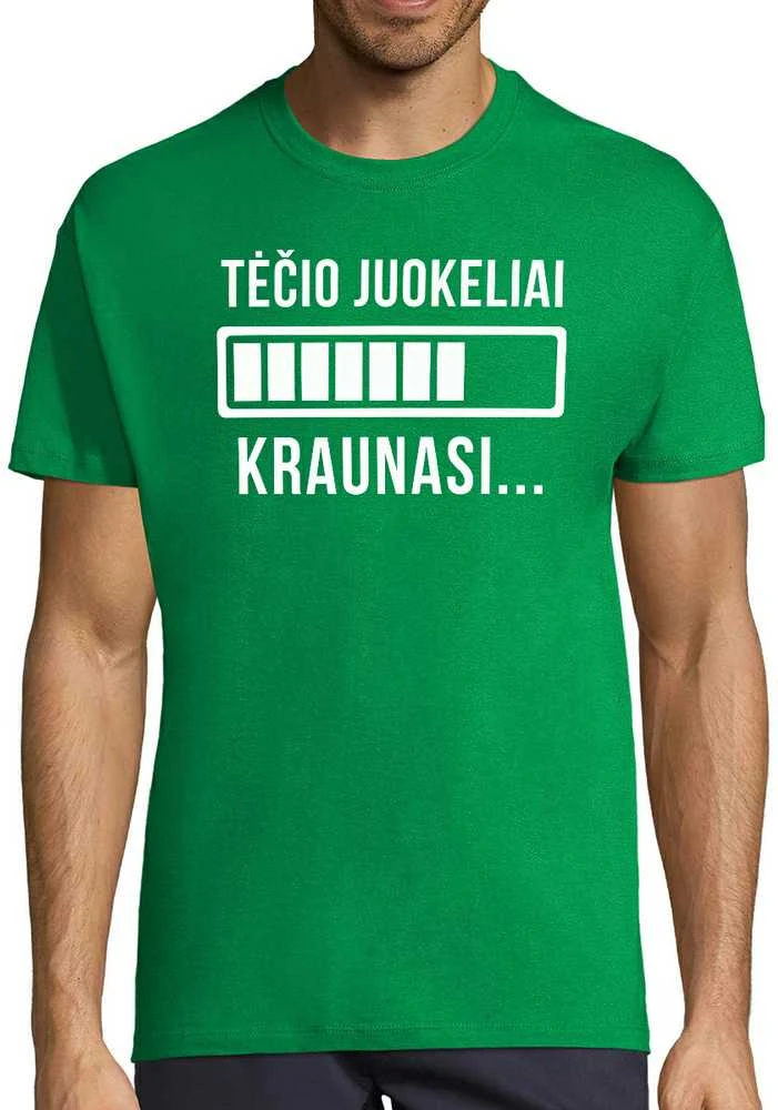Marškinėliai "Tėčio juokeliai kraunasi"
