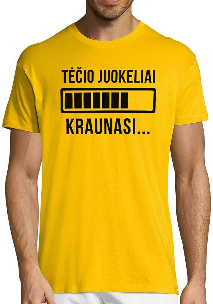 Marškinėliai "Tėčio juokeliai kraunasi"