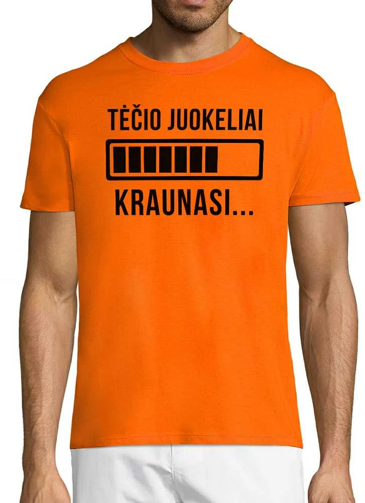 Marškinėliai "Tėčio juokeliai kraunasi"
