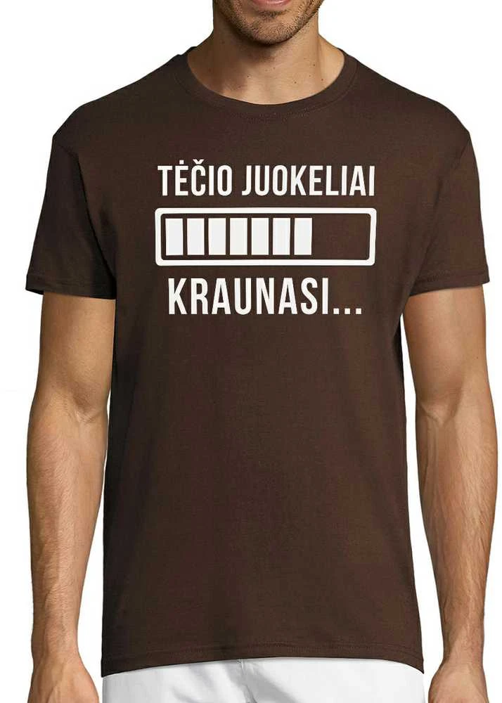 Marškinėliai "Tėčio juokeliai kraunasi"