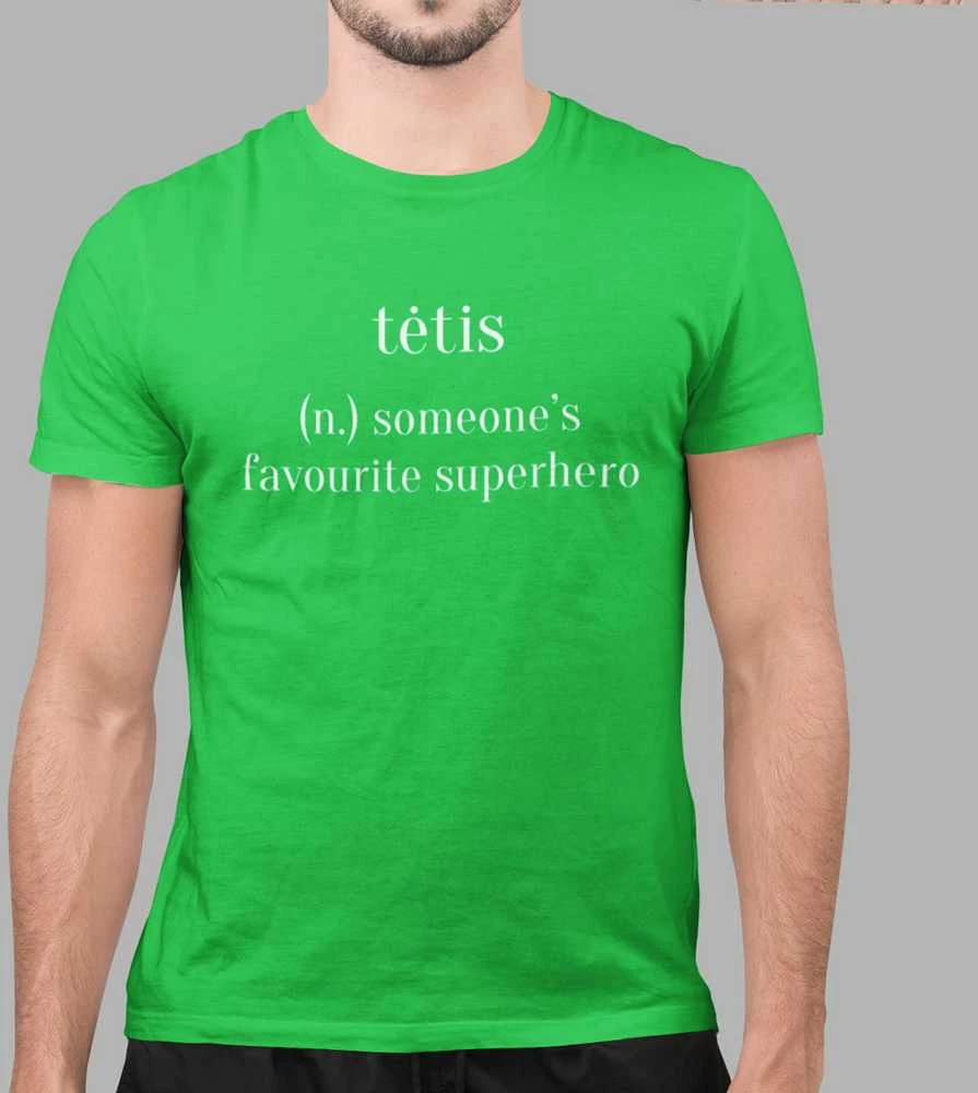 Marškinėliai "Tėtis - herojus"