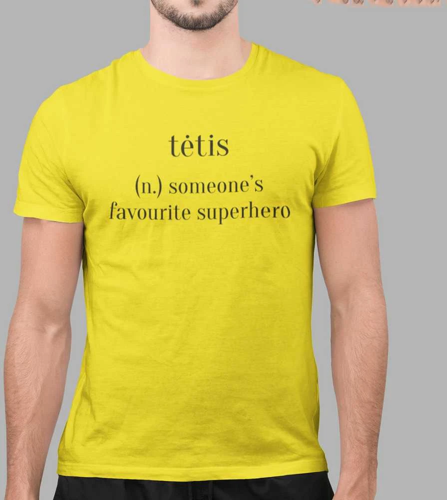 Marškinėliai "Tėtis - herojus"