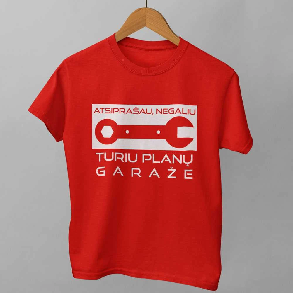 Marškinėliai "Turiu planų garaže"