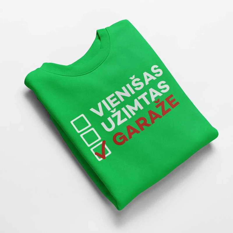 Marškinėliai "Visada garaže"