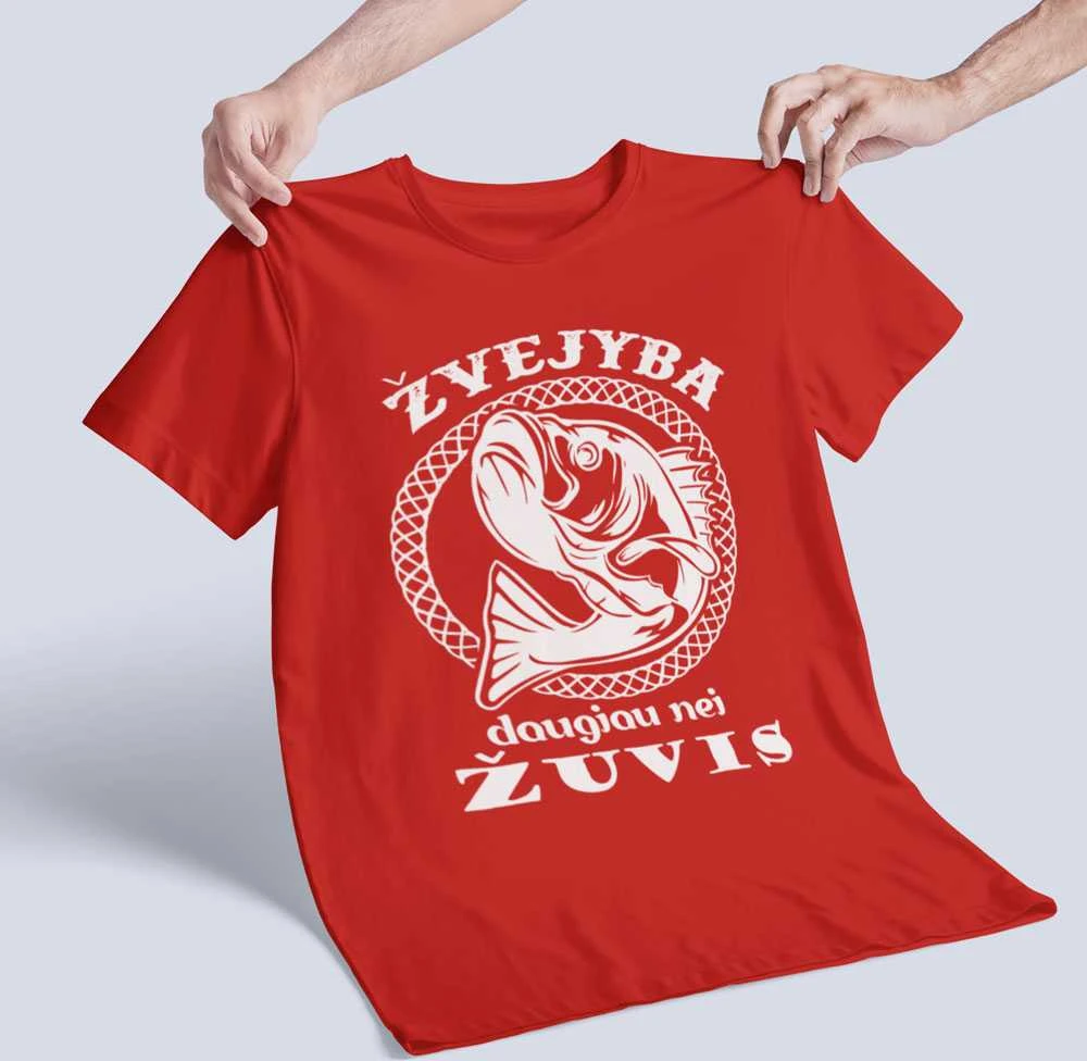 Marškinėliai "Žvejyba daugiau nei žuvis"