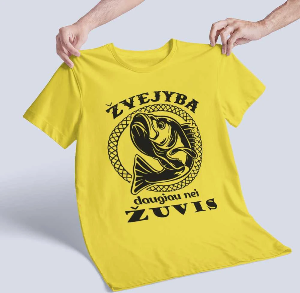 Marškinėliai "Žvejyba daugiau nei žuvis"