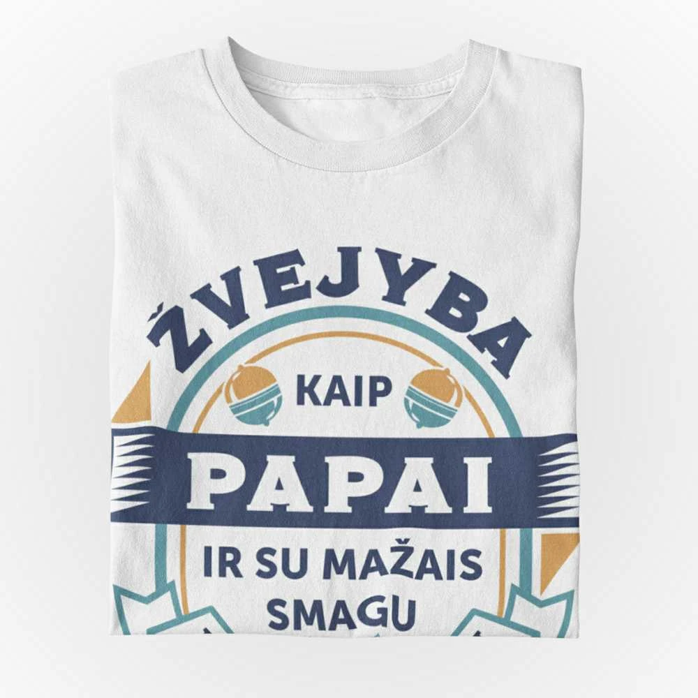 Marškinėliai "Žvejyba kaip papai"