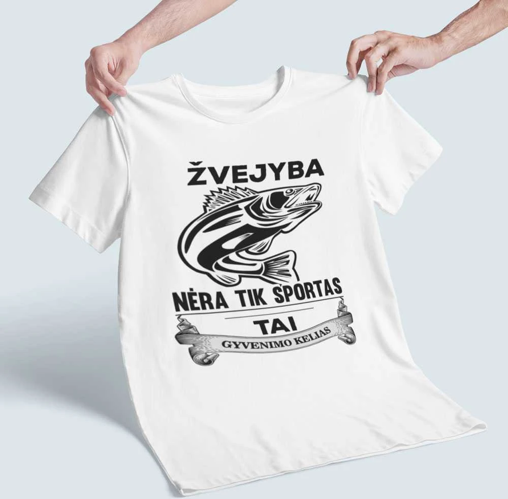 Marškinėliai "Žvejyba nėra tik sportas"