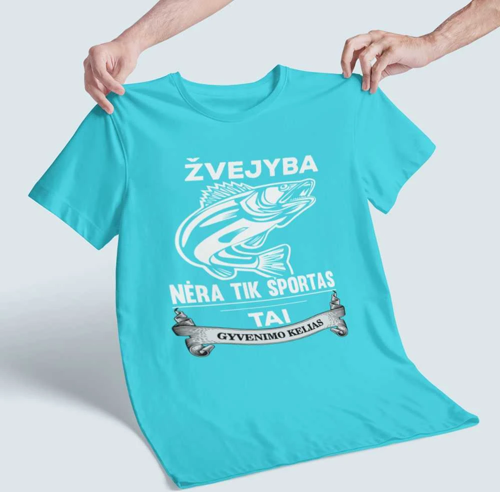 Marškinėliai "Žvejyba nėra tik sportas"