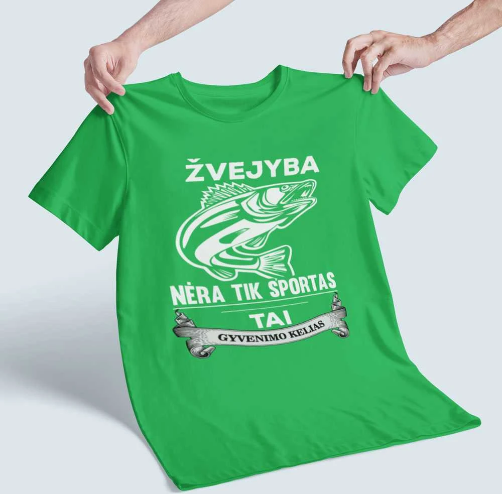 Marškinėliai "Žvejyba nėra tik sportas"