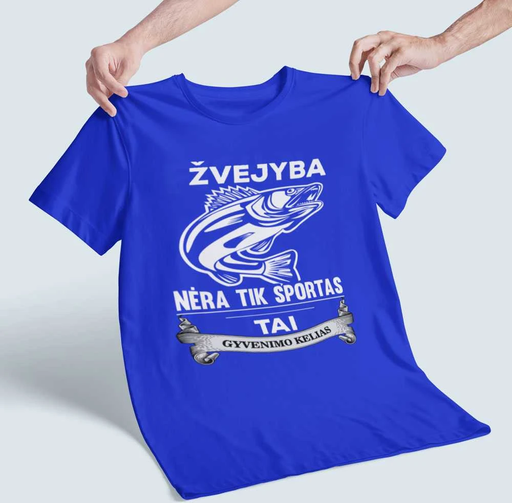 Marškinėliai "Žvejyba nėra tik sportas"
