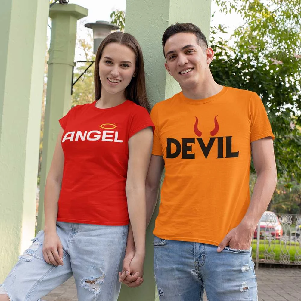 Marškinėlių komplektas "Angel and Devil"