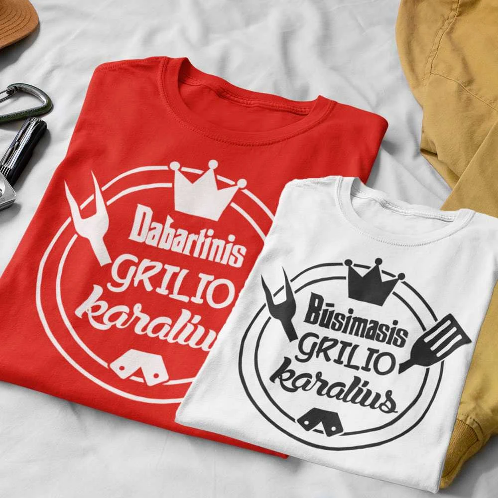 Marškinėlių komplektas "Grilio karaliai"