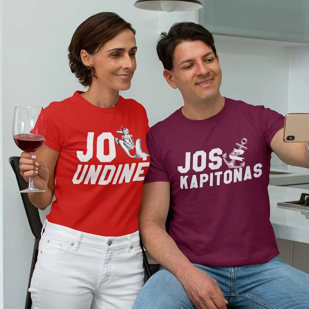 Marškinėlių komplektas "Kapitonas ir undinė"