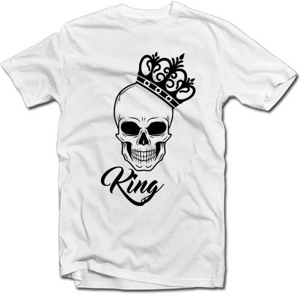 Marškinėlių komplektas "King & Queen" su kaukole
