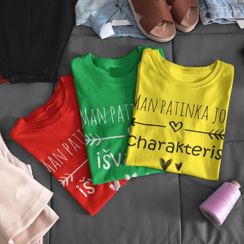 Marškinėlių komplektas "Man patinka"