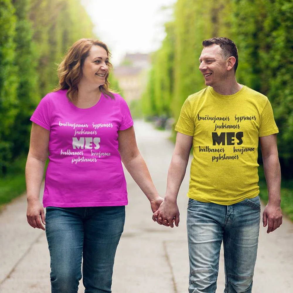 Marškinėlių komplektas "Mes"