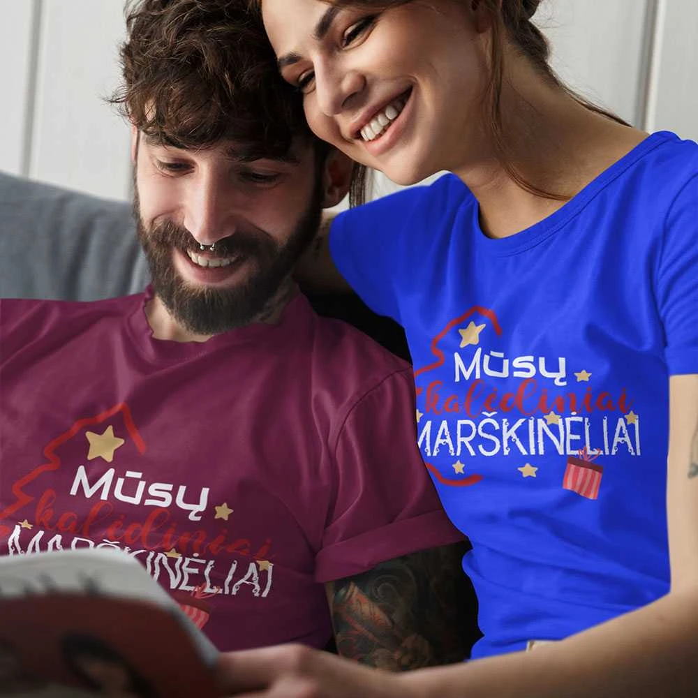 Marškinėlių komplektas "Mūsų kalėdiniai marškinėliai"
