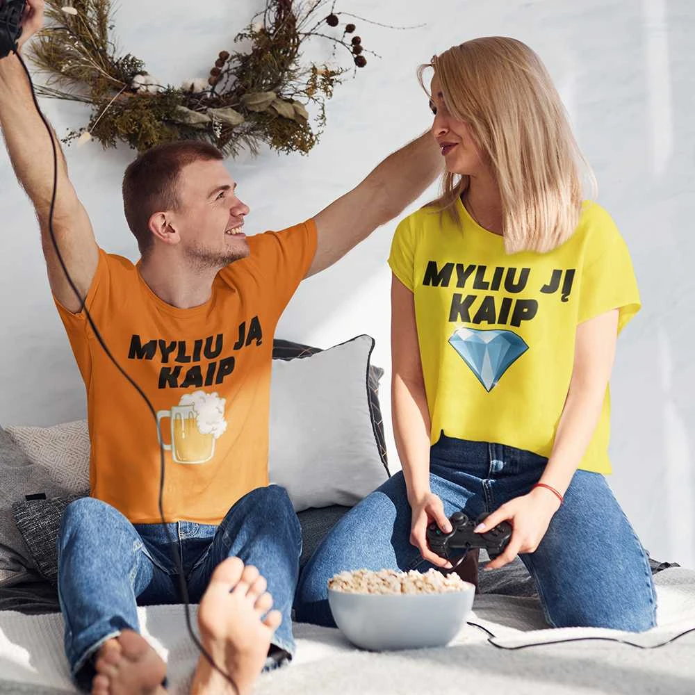 Marškinėlių komplektas "Myliu tave kaip"